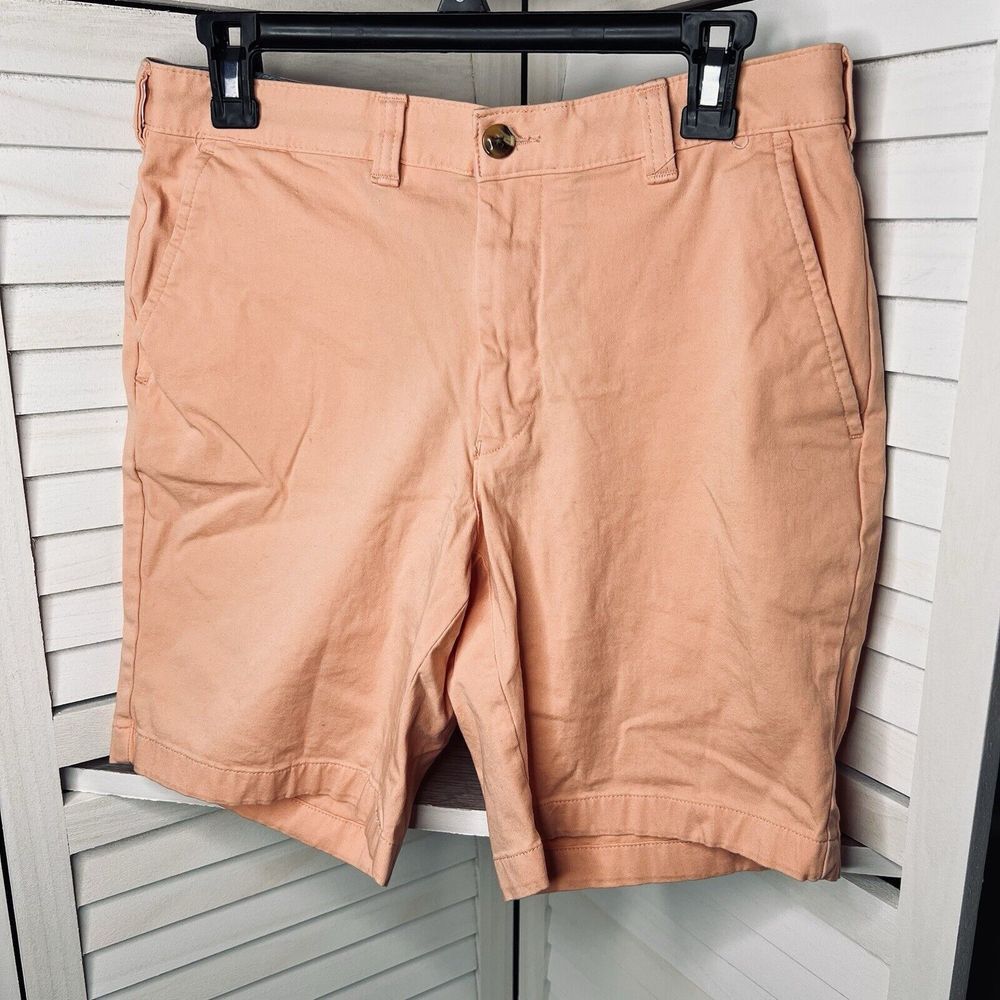 Club Room Men's Regular-Fit 4-Way Stretch Shorts, Peach Clouds Size 30 EUC!
